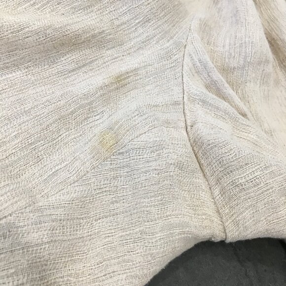 EILEEN FISHER Beige Italian Linen Cotton Blend Textured Pant - Picture 9 of 16